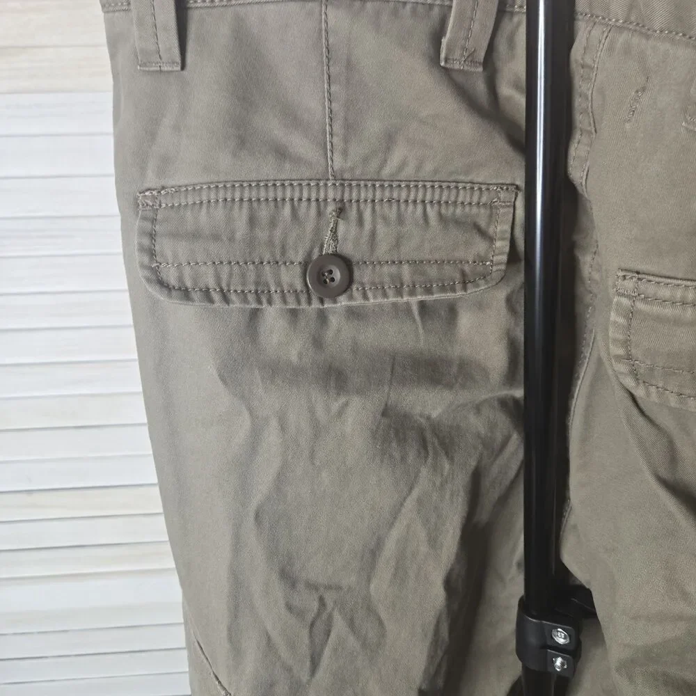 Dockers Men's Khaki Cargo Pants 34x32 Relaxed Fit Y2K Outdoor Casual Streetwear